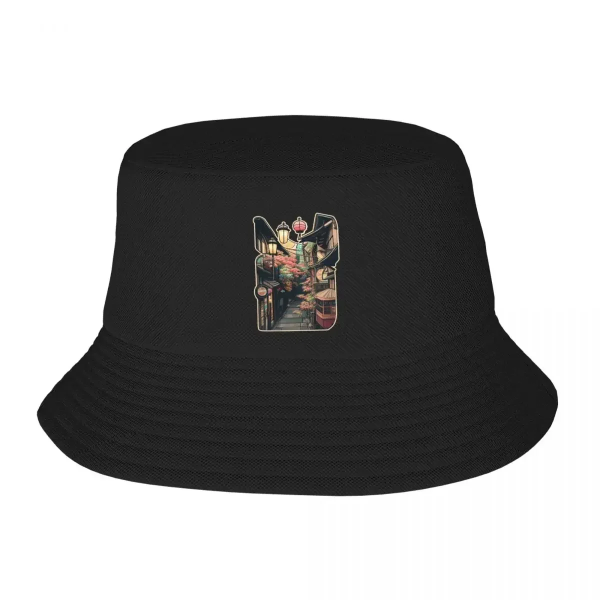 Dad Hat Cotton - Japanese Scene of Street and Nature