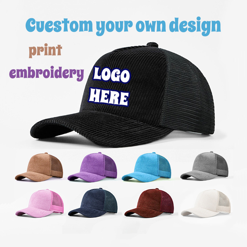 Corduroy Mesh Sport Cap Custom - Corduroy Cap 5 Panel recensione e prezzo