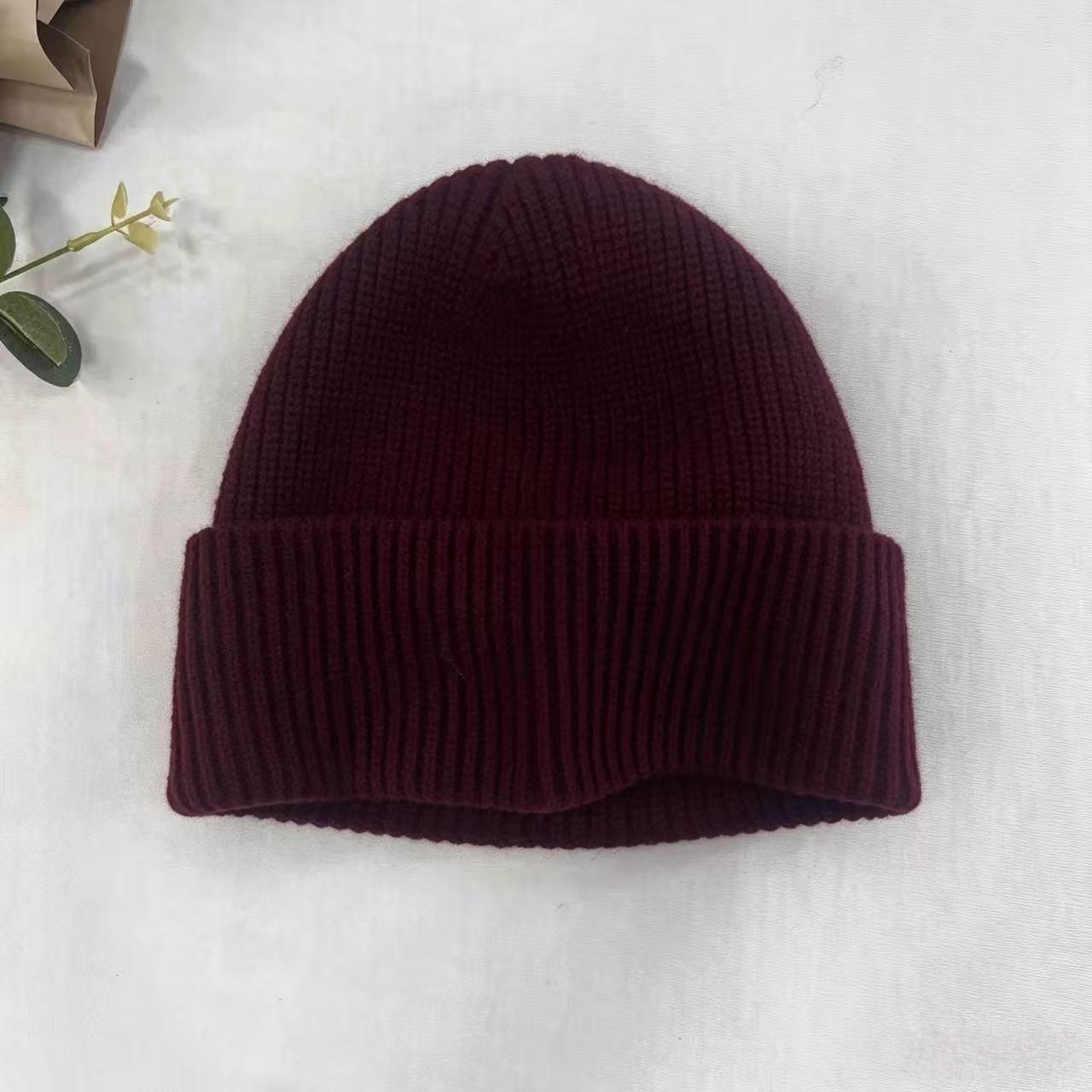 Navy Blue Ribbed Knit Thermal  - Beanie Cuffed Knit recensione e prezzo