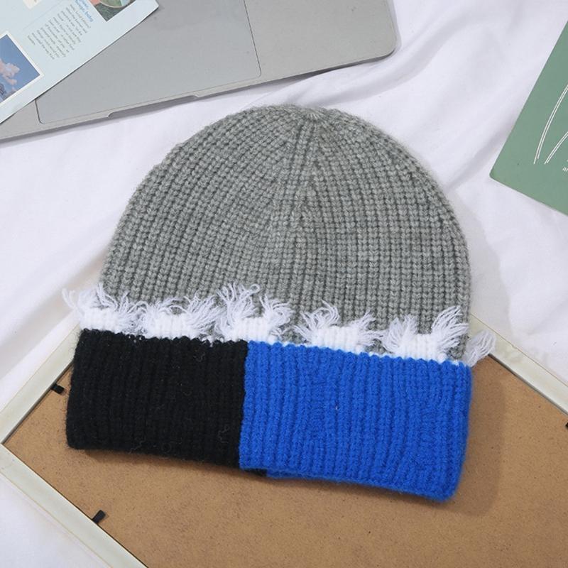 Korean Version Color Matching  - Beanie Cuffed Knit recensione e prezzo