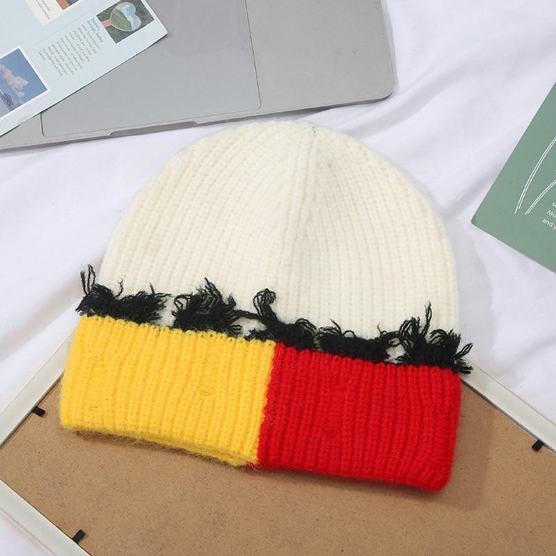 Korean Version Color Matching  - Beanie Cuffed Knit recensione e prezzo