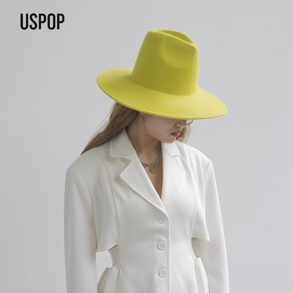 USPOP Autumn Winter Fashion Pl - Fedora Hat Wool recensione e prezzo