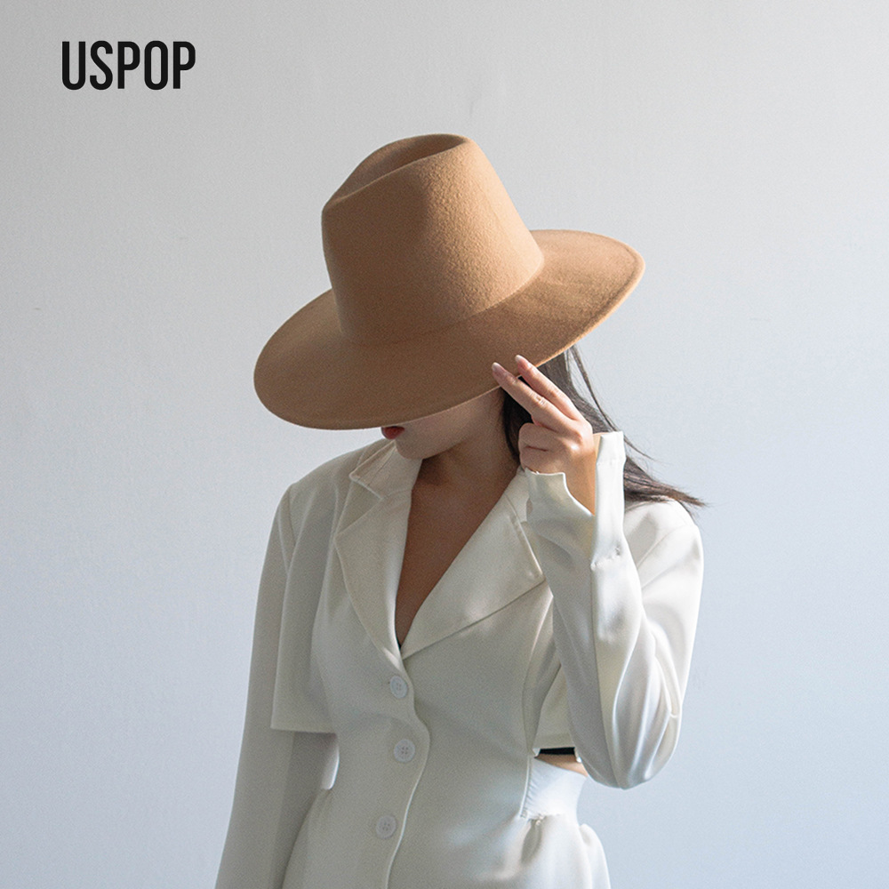 USPOP Autumn Winter Fashion Pl - Fedora Hat Wool recensione e prezzo