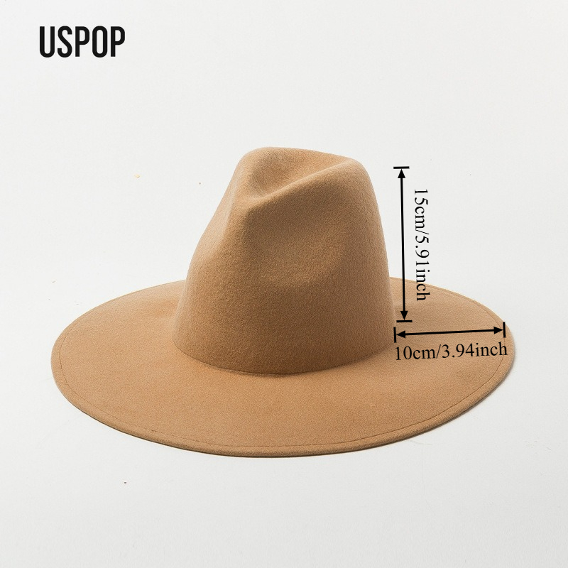 USPOP Autumn Winter Fashion Pl - Fedora Hat Wool recensione e prezzo