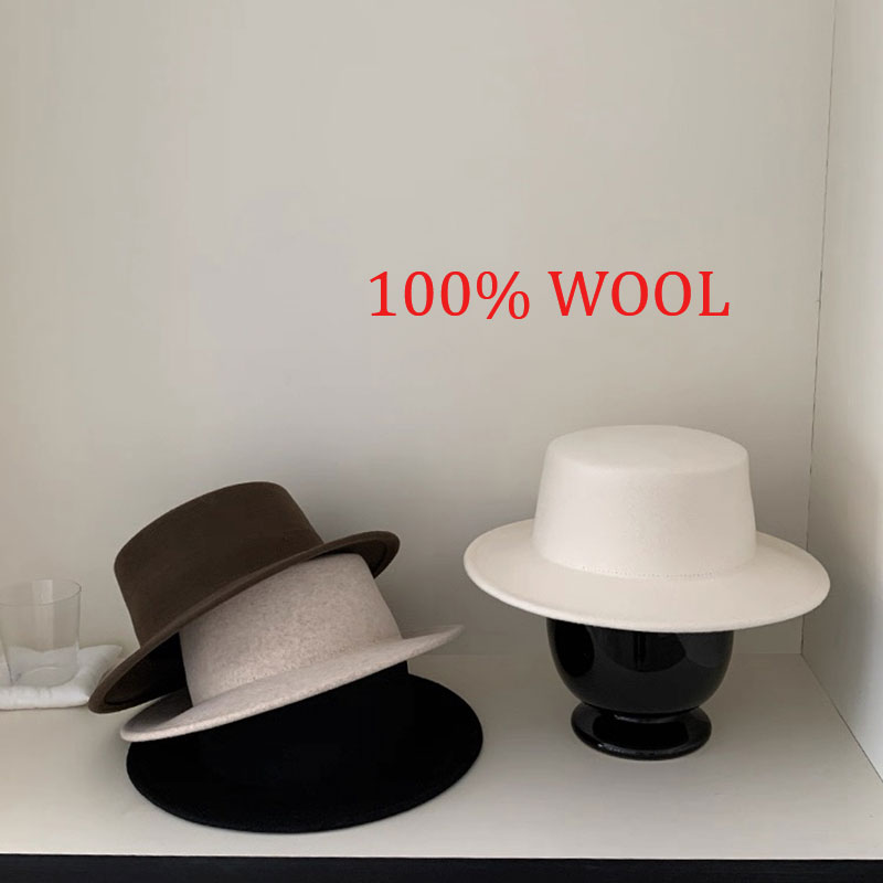 Classic Flat Top Fedoras Wool  - Fedora Hat Wool recensione e prezzo