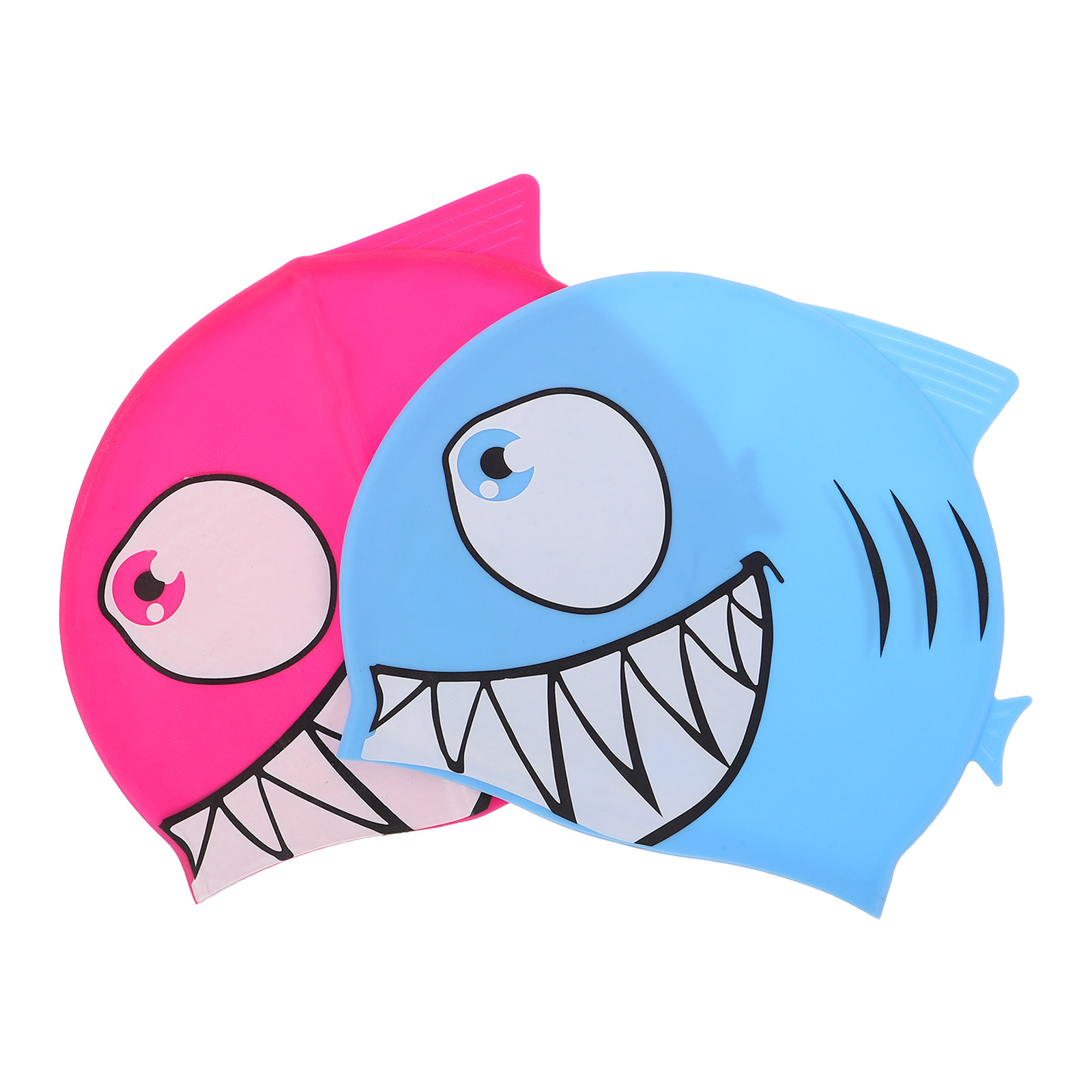 2Pcs Kids Fish Pattern Silicon - Swim Hat Silicone recensione e prezzo