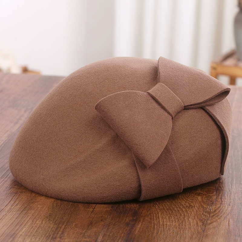French Elegant Mesh-Bow Wool B - Beret French Wool recensione e prezzo