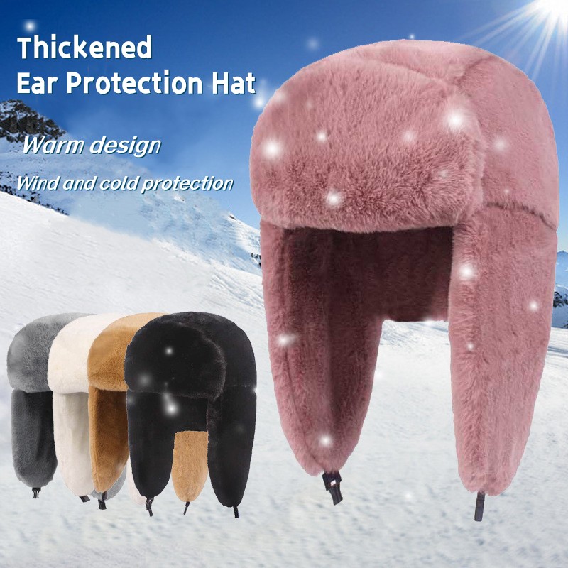 New Winter Warm Thick Plush Bo - Trapper Hat Ear Flap recensione e prezzo