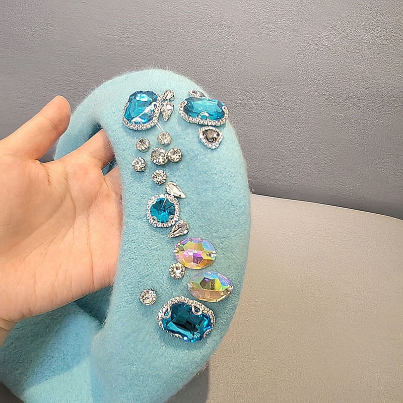 Stunning Rhinestone Wool Beret - Beret French Wool recensione e prezzo