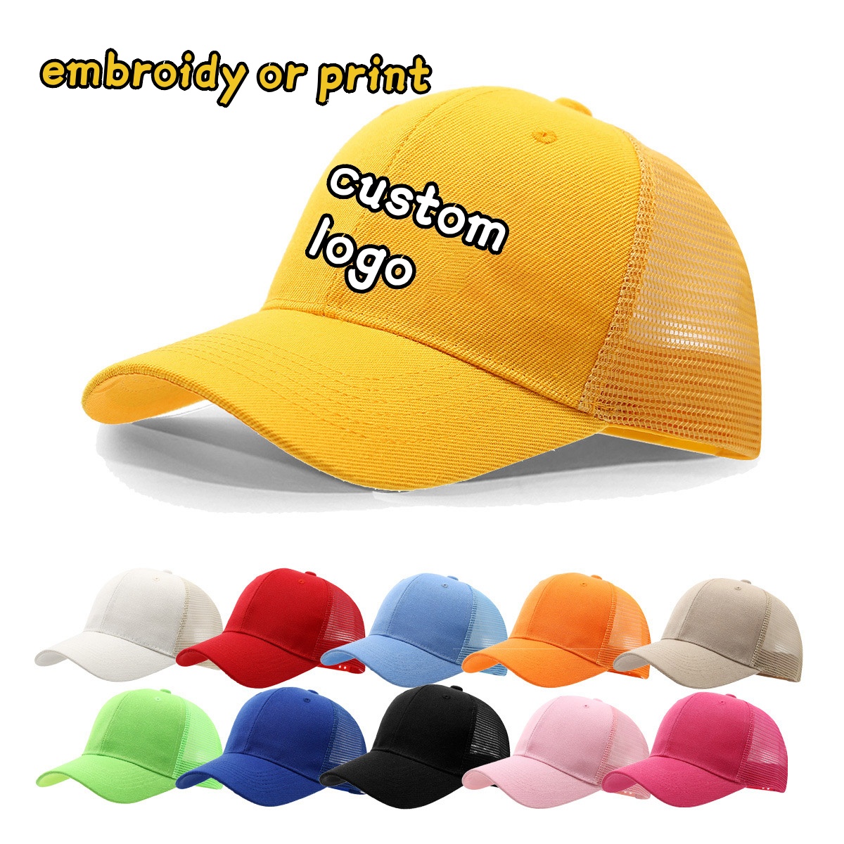 Custom Logo Cap Embroidery Pri - Trucker Cap Mesh recensione e prezzo