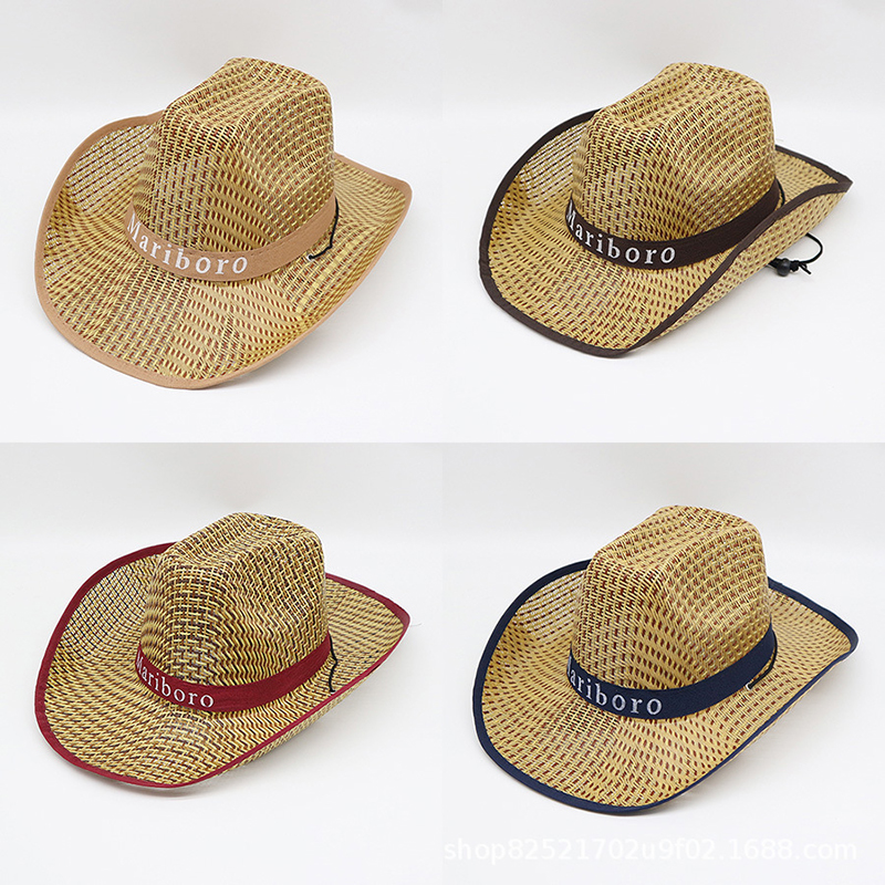 Men Retro Western Cowboy Summe - Cowboy Hat Straw recensione e prezzo