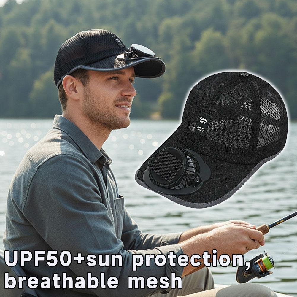 Mesh Baseball Hat With Solar P - Golf Cap Dad recensione e prezzo