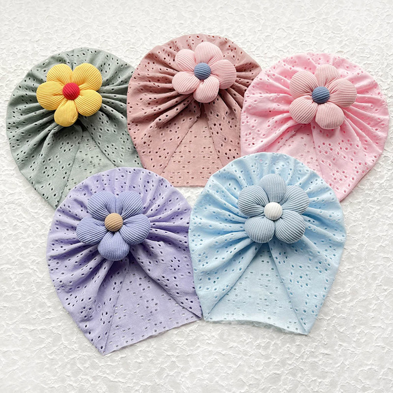3D Flower Baby Turban Cap Summ - Dad Hat Cotton recensione e prezzo
