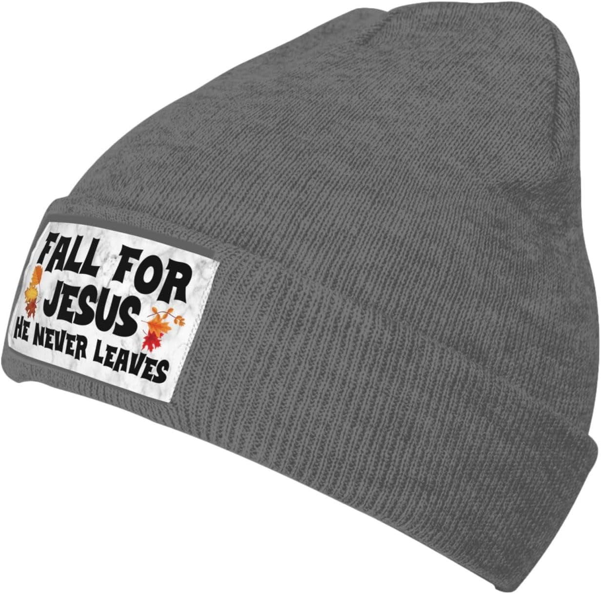 Fall For Jesus He Never Leaves - Beanie Cuffed Knit recensione e prezzo