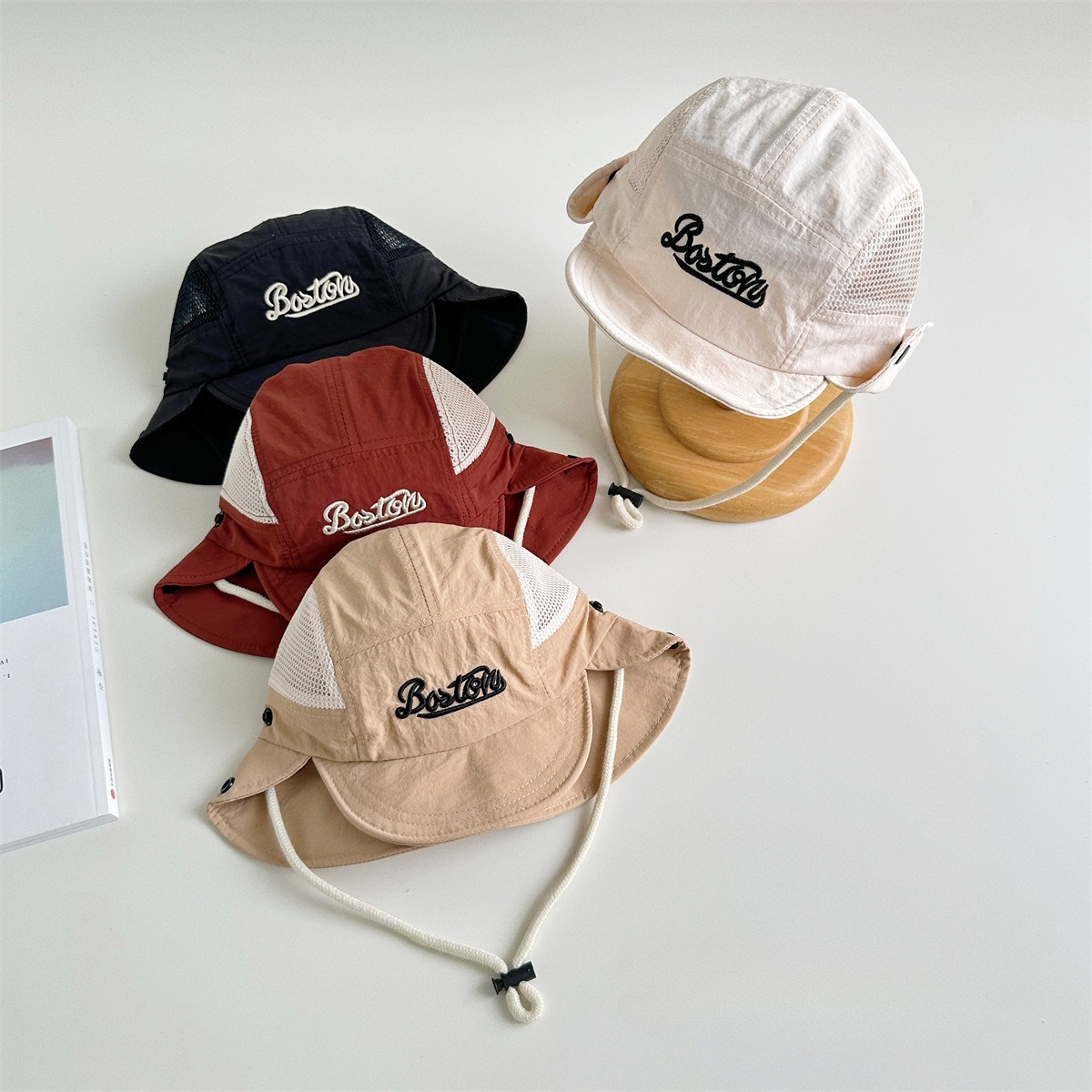 Letter Embroidered Baby Sun Ha - Bucket Hat Cotton recensione e prezzo