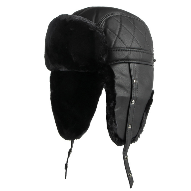 HT4002 New PU Leather Russian  - Trapper Hat Ear Flap recensione e prezzo