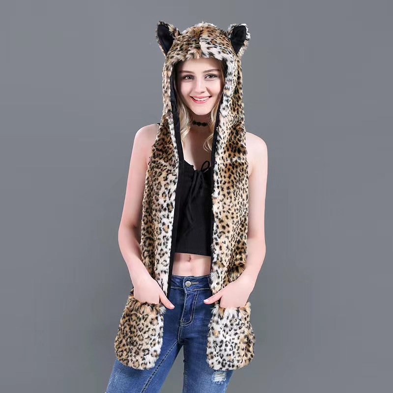 Men/Women Faux Fur Hood Animal - Winter Trapper Hat recensione e prezzo