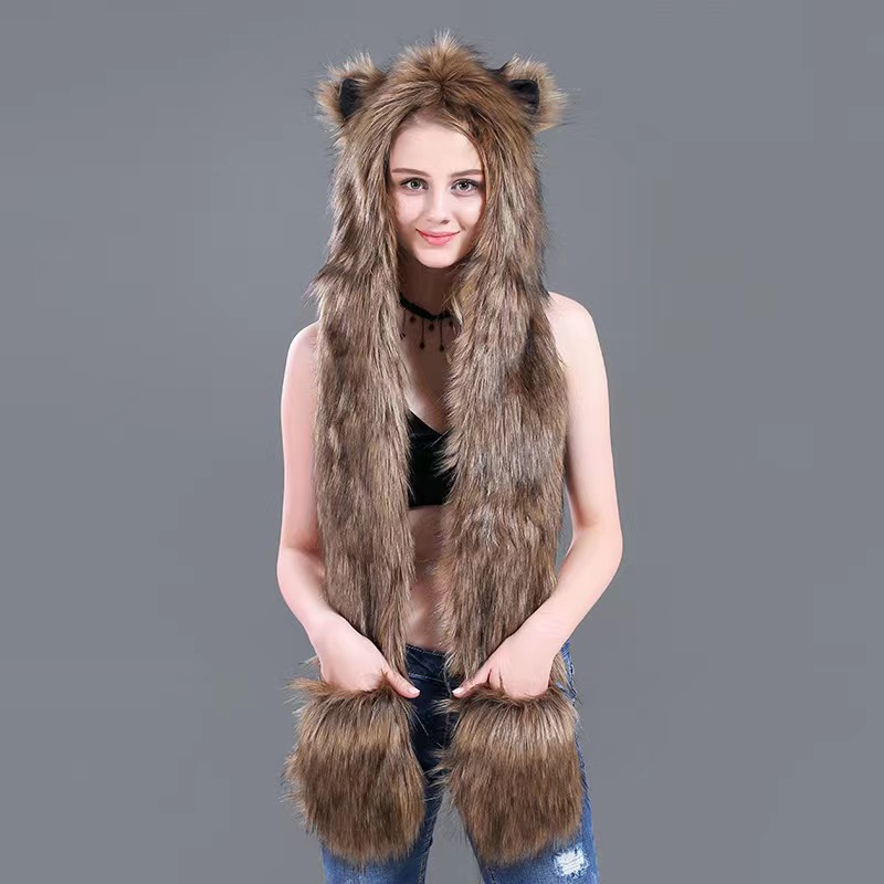 Men/Women Faux Fur Hood Animal - Winter Trapper Hat recensione e prezzo