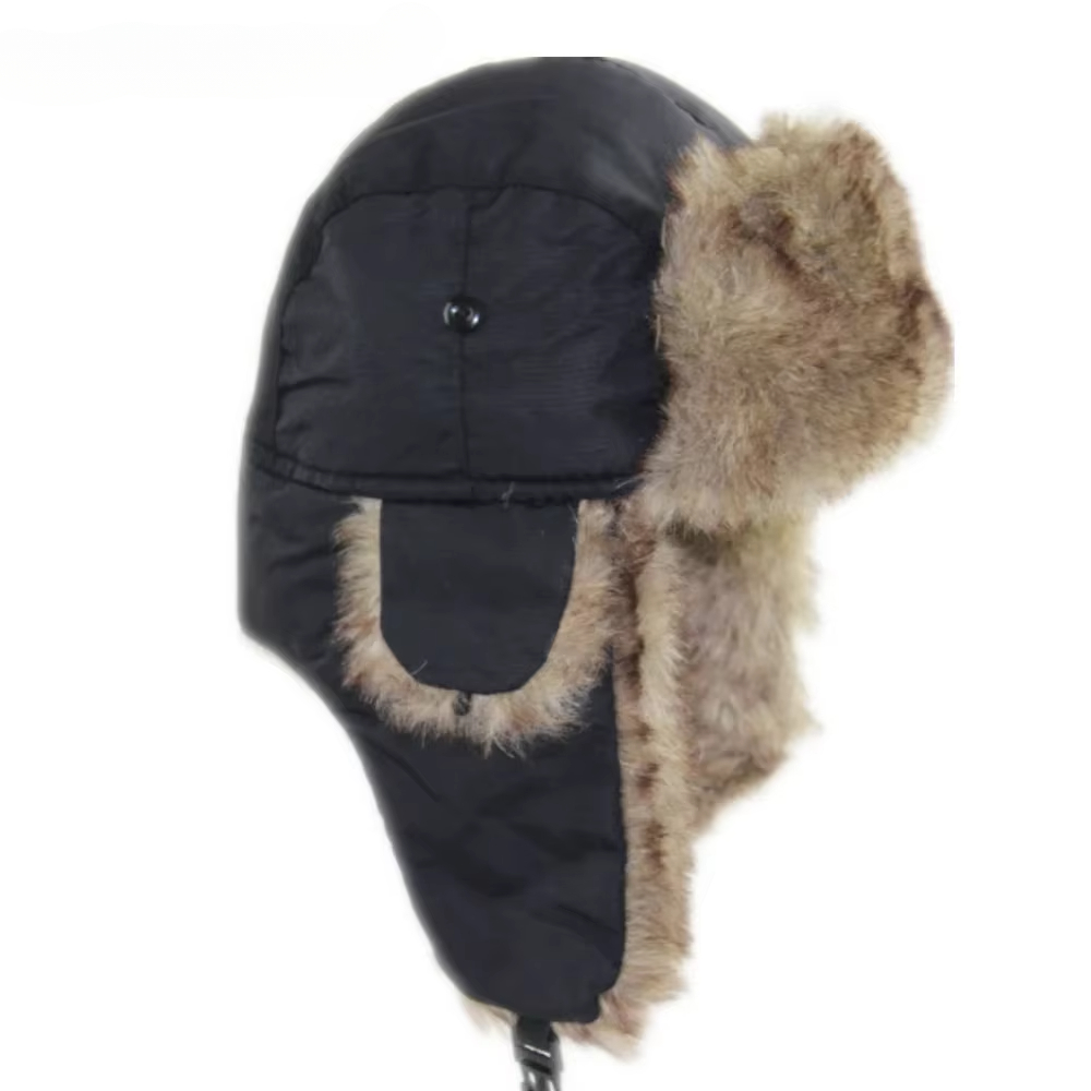 Black Winter Russian Hat for M - Trapper Hat Ear Flap recensione e prezzo