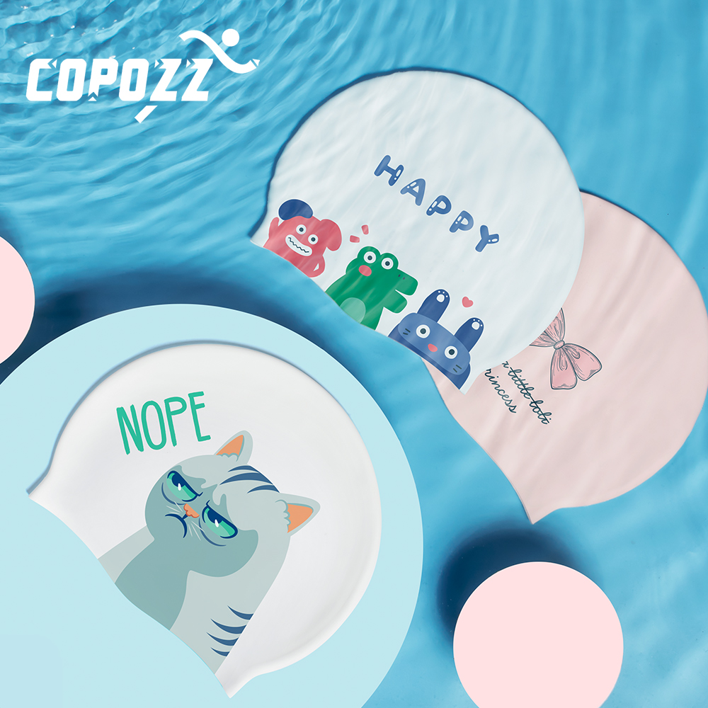 COPOZZ Water Sports Women Men  - Swim Hat Silicone recensione e prezzo