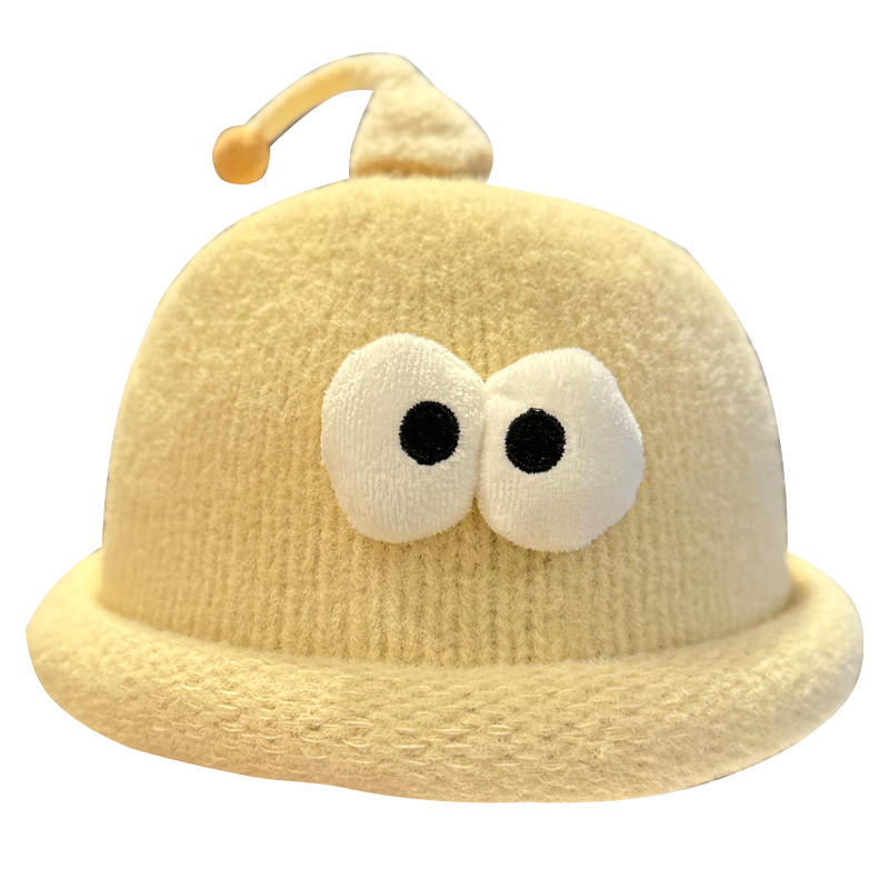 Playful Big-Eyed Garlic Knitte - Beanie Cuffed Knit recensione e prezzo