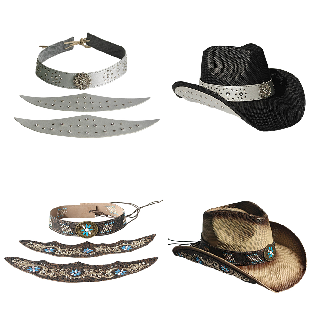 Cowboy Hat Three-piece Set Acc - Cowboy Hat Straw recensione e prezzo