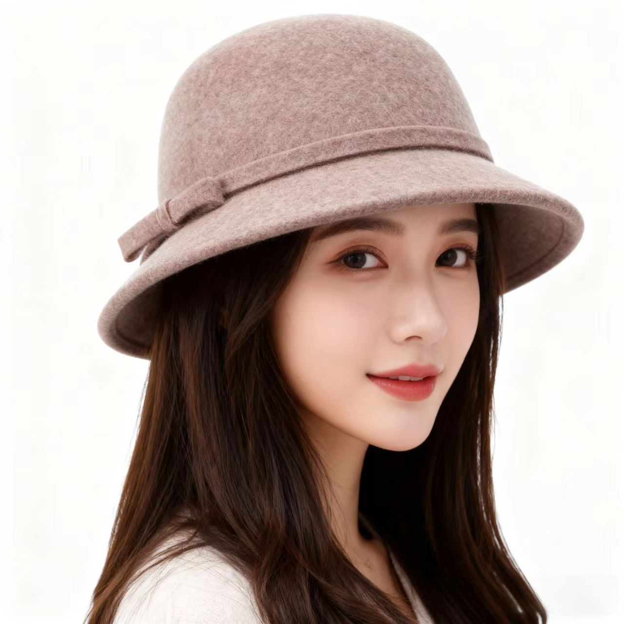 100% Real Wool Women Hats Autu - Fedora Hat Wool recensione e prezzo