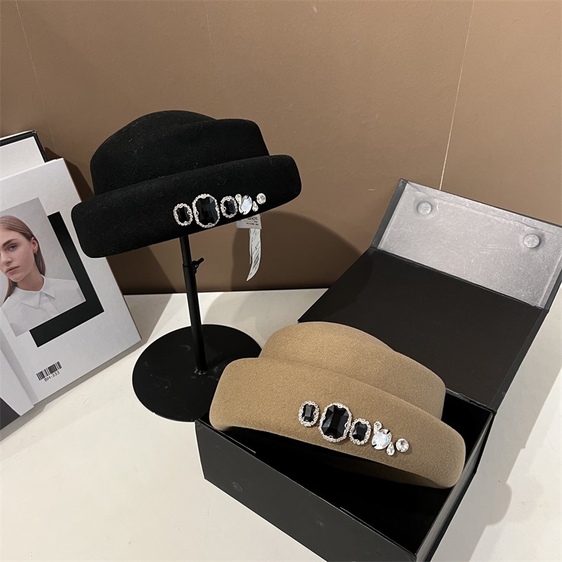 High quality rhinestone wool t - Fedora Hat Wool recensione e prezzo