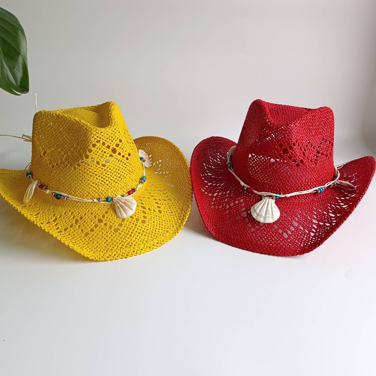 Bright yellow Cowboy Straw Hat - Cowboy Hat Straw recensione e prezzo