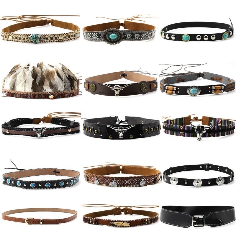 Retro Ethnic Style Belt, Headb - Cowboy Hat Straw recensione e prezzo