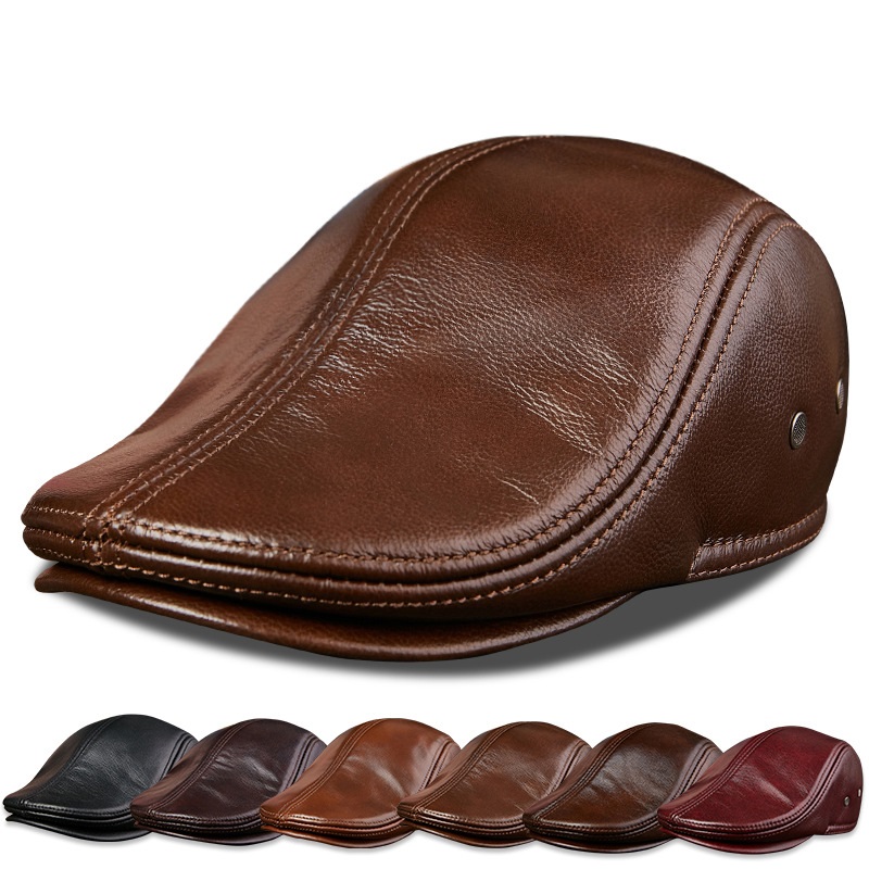 Genuine Cowhide Leather Men Be - Baseball Cap Structured recensione e prezzo