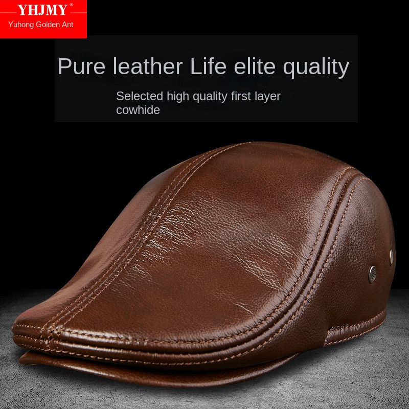 Genuine Cowhide Leather Men Be - Baseball Cap Structured recensione e prezzo