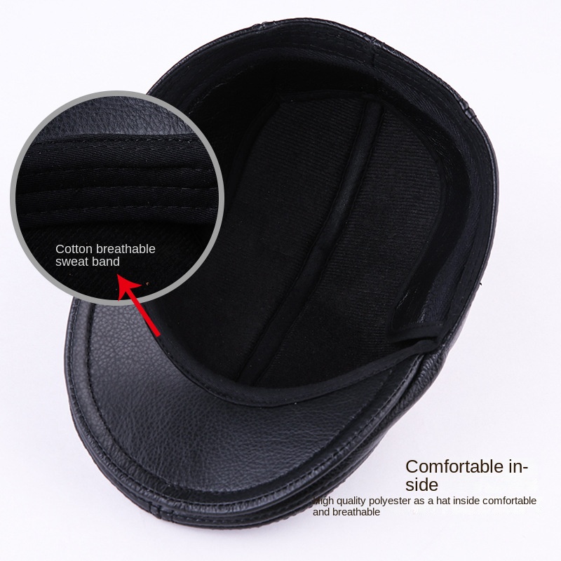 Genuine Cowhide Leather Men Be - Baseball Cap Structured recensione e prezzo