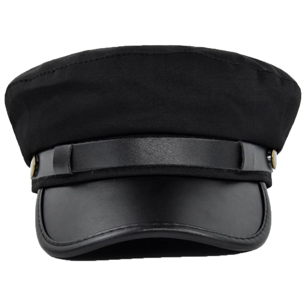 Elegant Warm PU Leather Metal  - Snapback Hat Flat recensione e prezzo