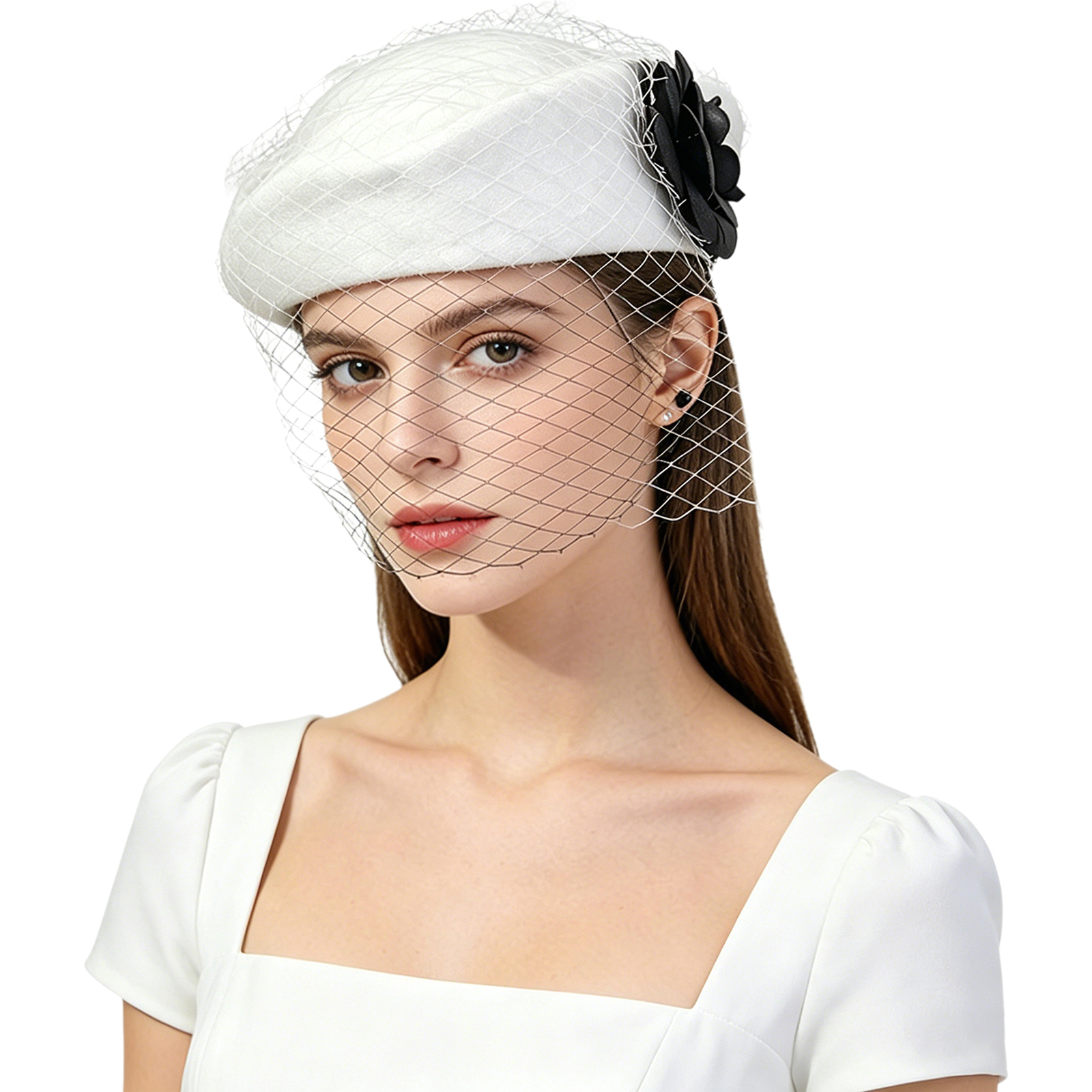 Vintage Artificial Flower Brid - Beret French Wool recensione e prezzo