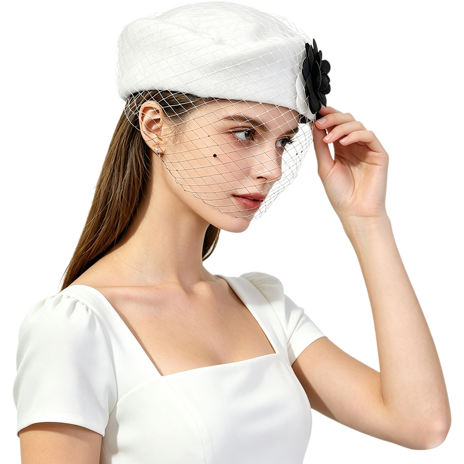 Vintage Artificial Flower Brid - Beret French Wool recensione e prezzo