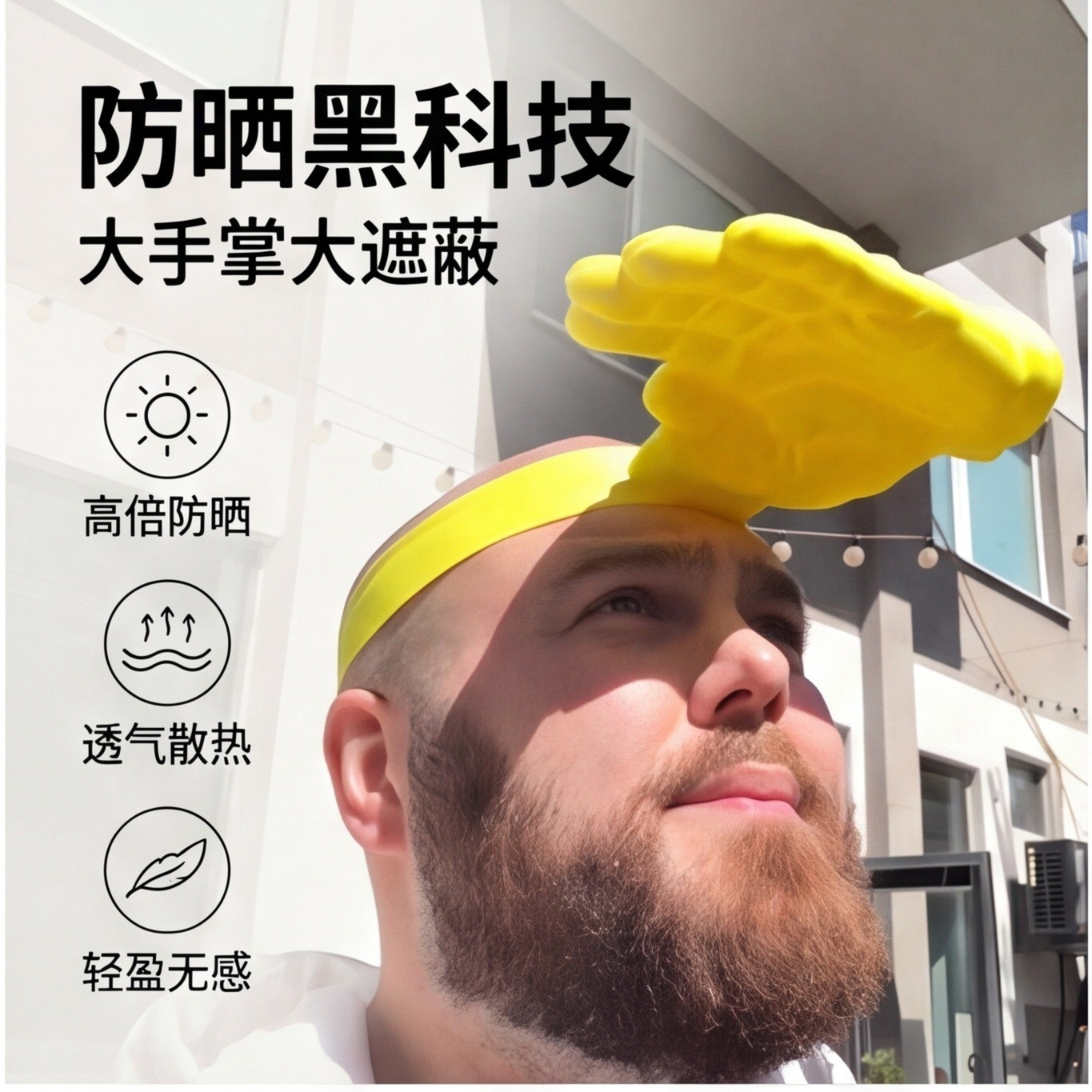 In Stock Novelty 3d Palm Sun H - Visor Sun Hat recensione e prezzo