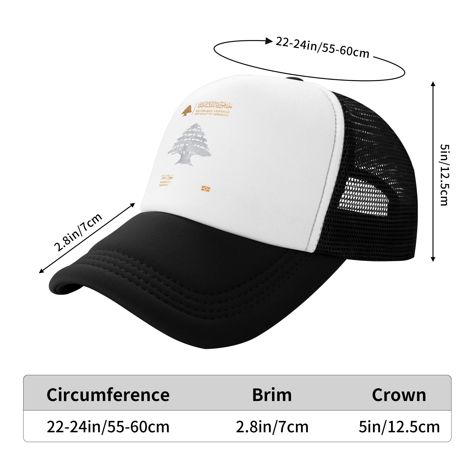 Lebanon Passport  Sun Hats  Tr - Trucker Cap Mesh recensione e prezzo