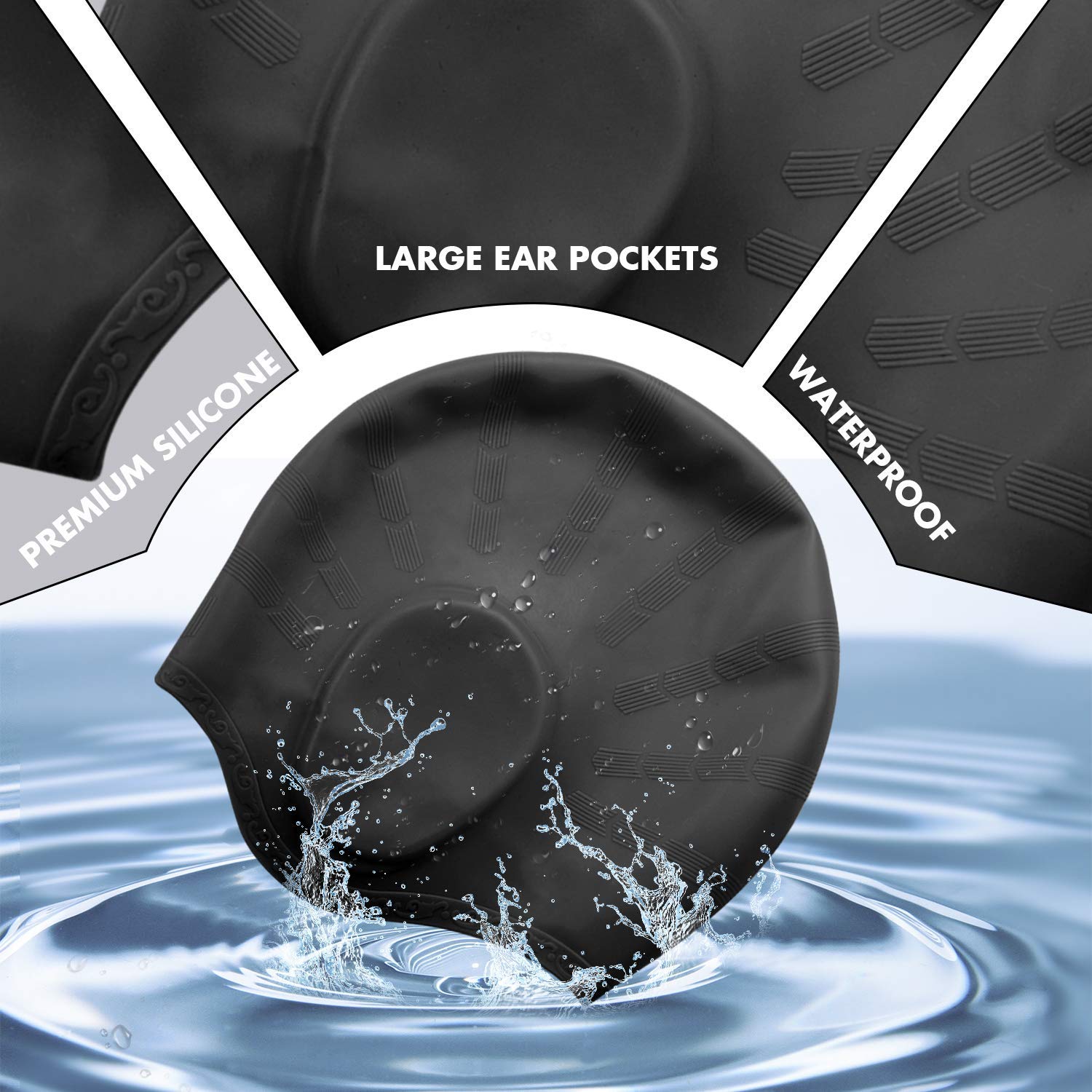 Adults High Elastic Swimming C - Swim Hat Silicone recensione e prezzo