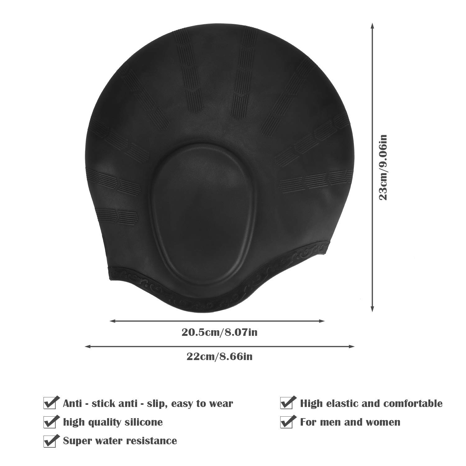 Adults High Elastic Swimming C - Swim Hat Silicone recensione e prezzo