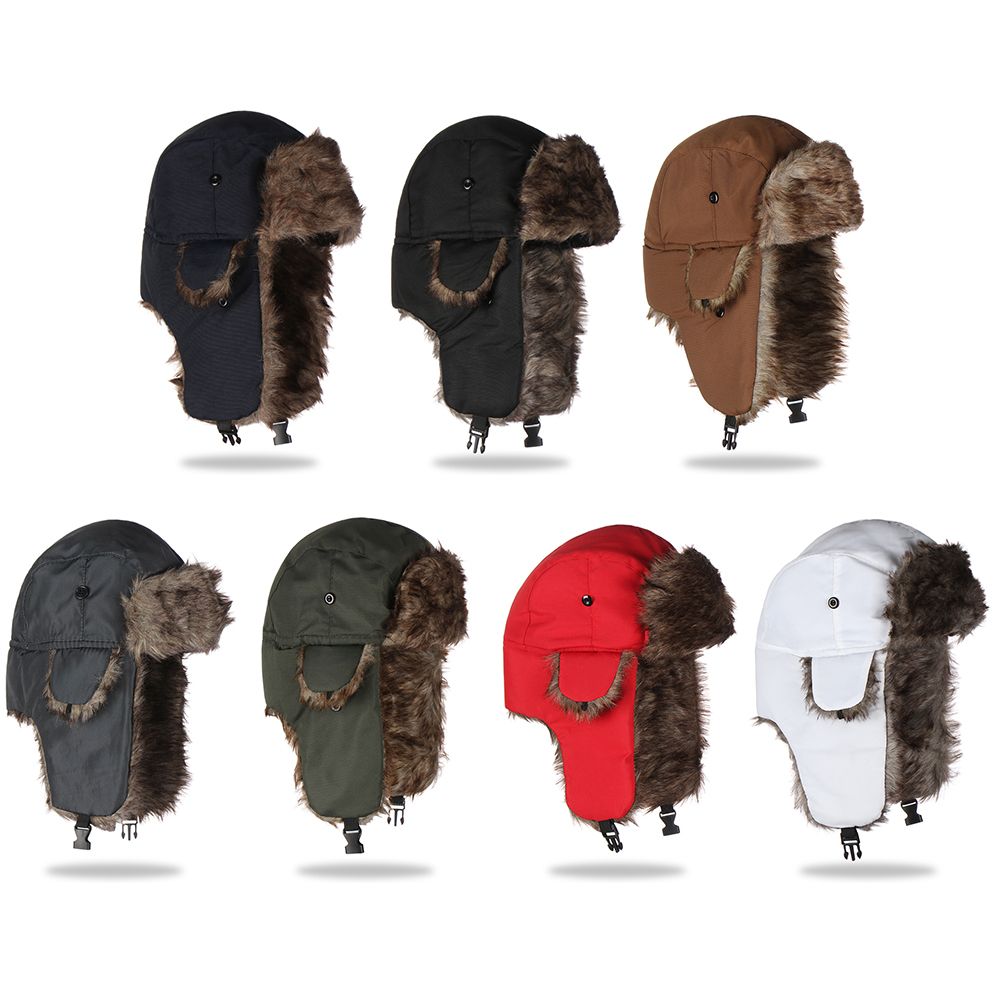 Warm Winter Fur Earflap Ski Ha - Trapper Hat Ear Flap recensione e prezzo