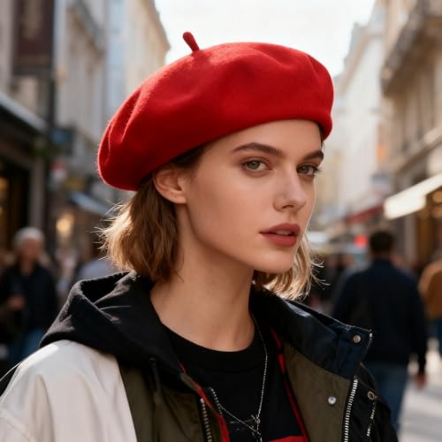 Women Beret Classic French Hat - Beret French Wool recensione e prezzo