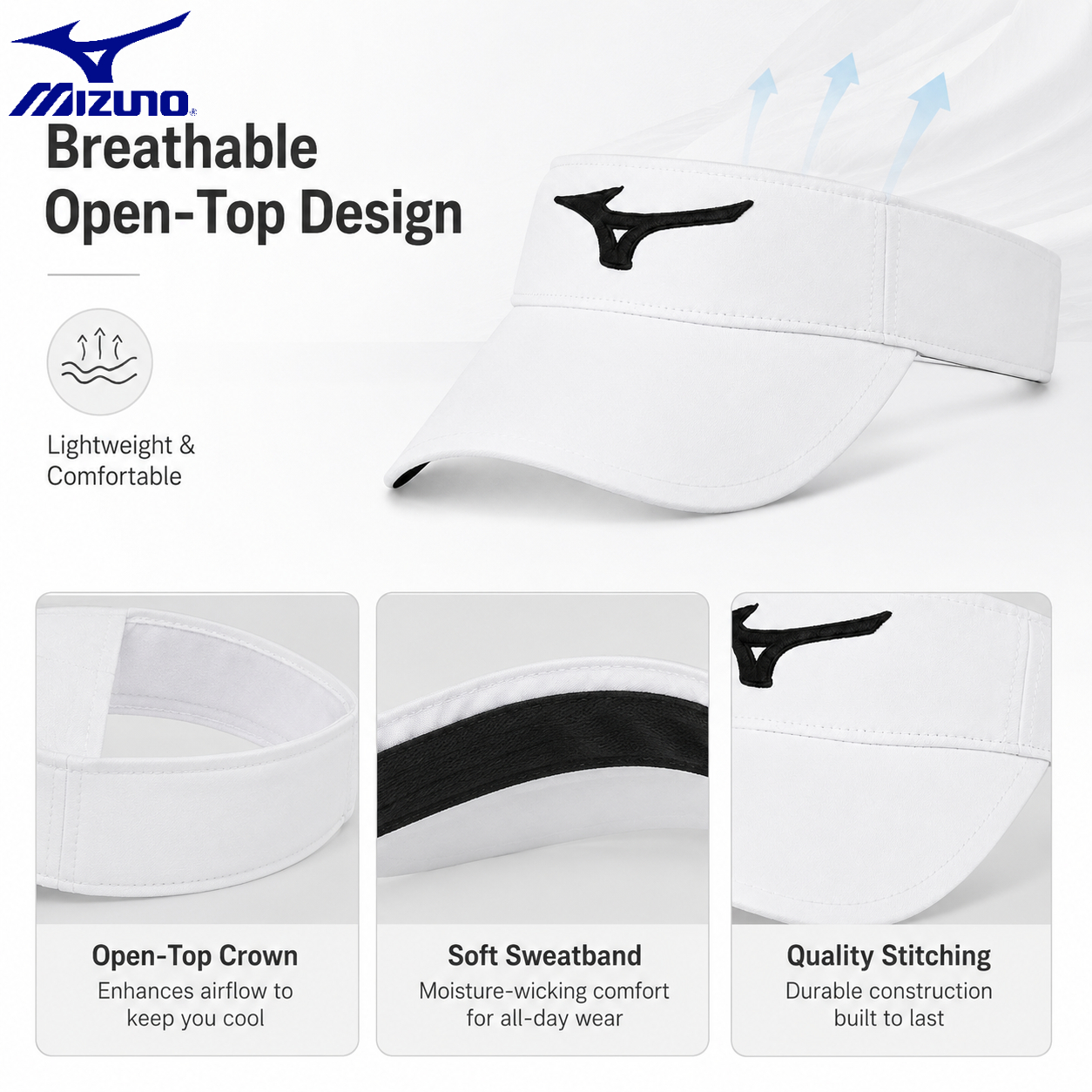 Mizuno Mens Golf Cap Hollow To - Running Cap Lightweight recensione e prezzo
