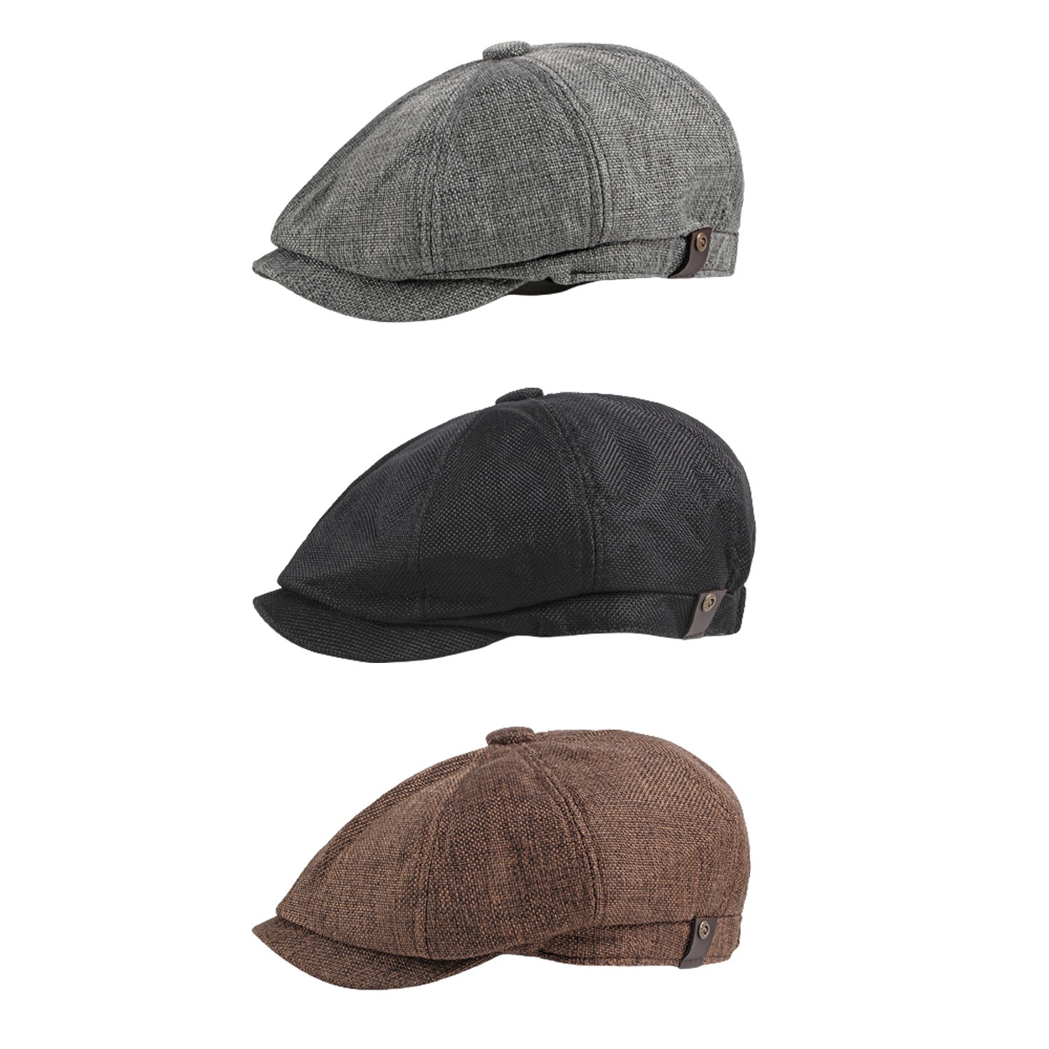 Men Classic 8 Panel Newsboy Ga - Newsboy Cap Ivy recensione e prezzo