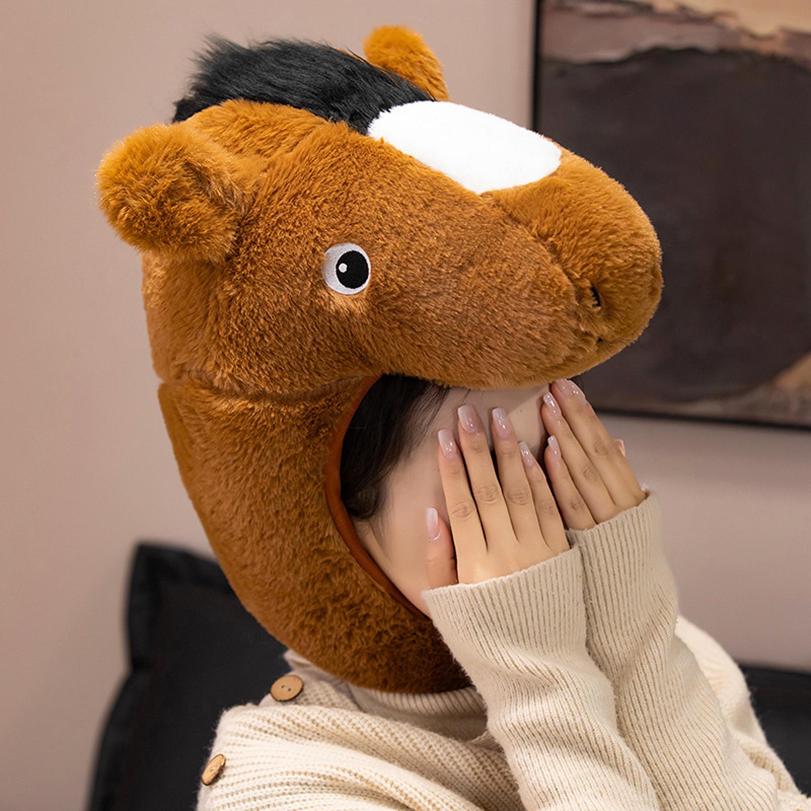 New Year Horse Party Hat Plush - Snapback Hat Flat recensione e prezzo