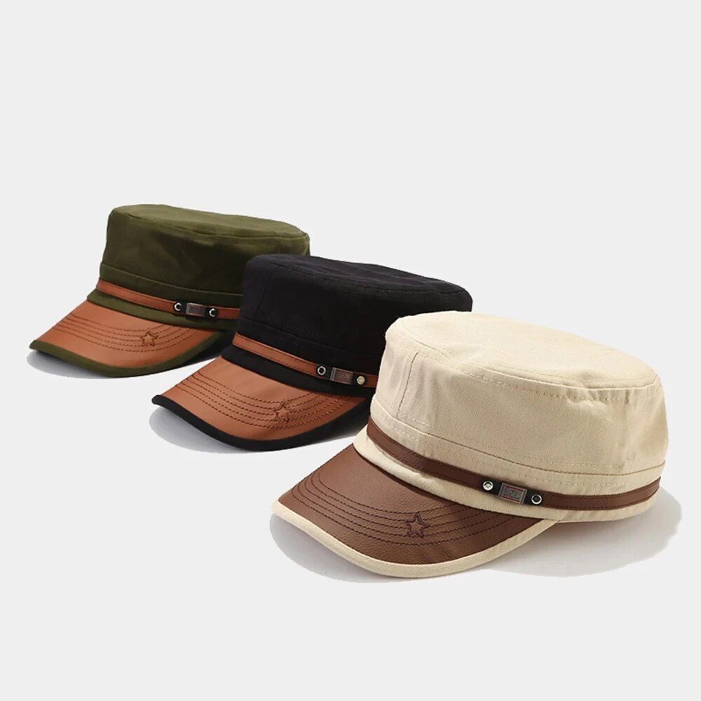 Casual Cadet Hat Man Flat Top  - Dad Hat Cotton recensione e prezzo