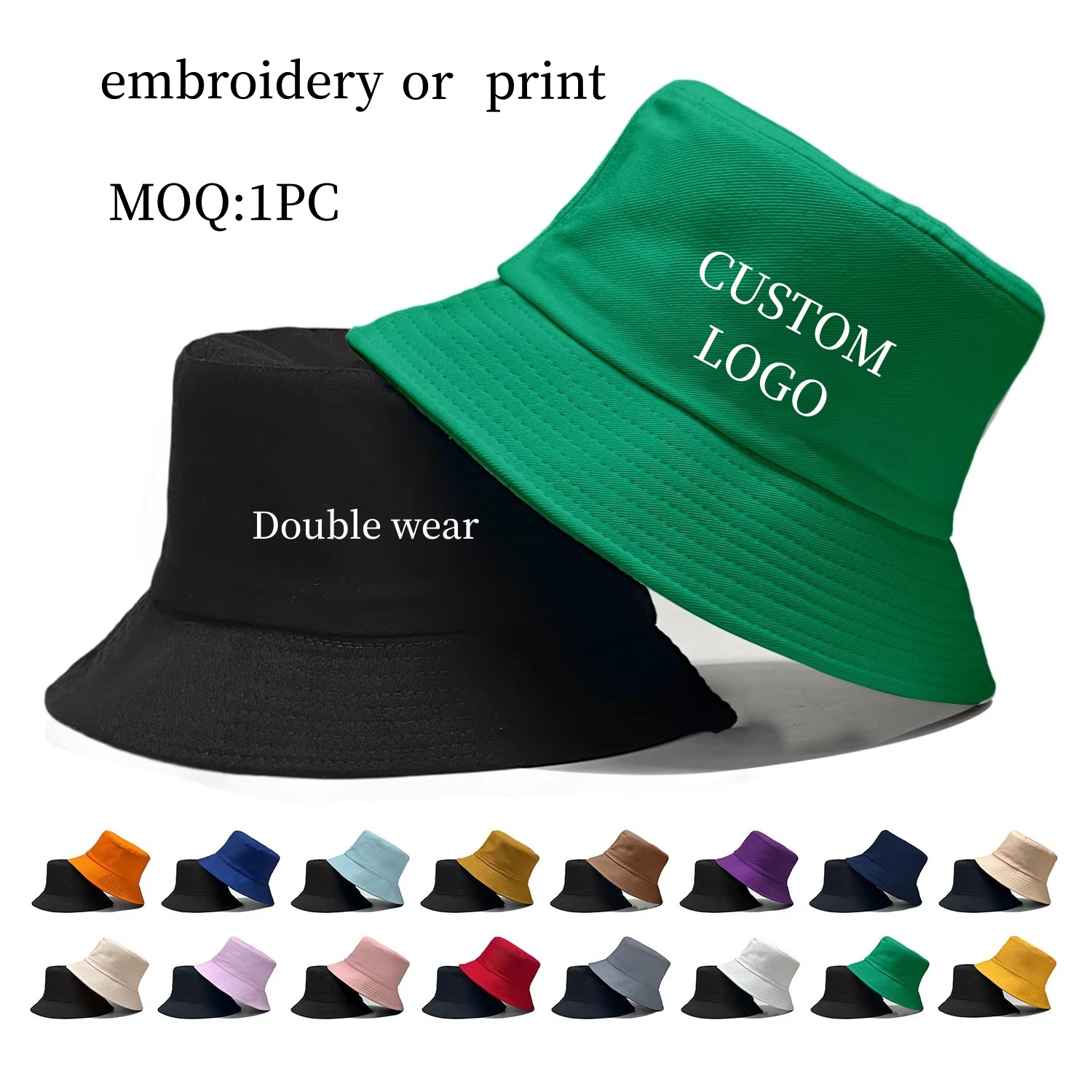 Custom Logo Double Side Fisher - Bucket Hat Cotton recensione e prezzo