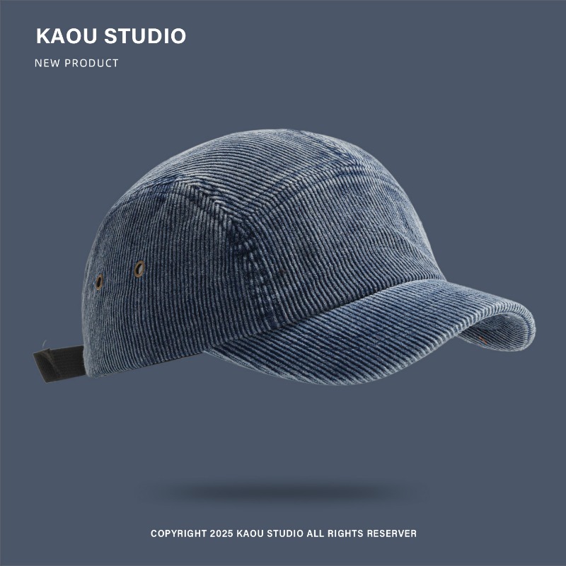 Japanese Retro Solid Color Cor - Corduroy Cap 5 Panel recensione e prezzo
