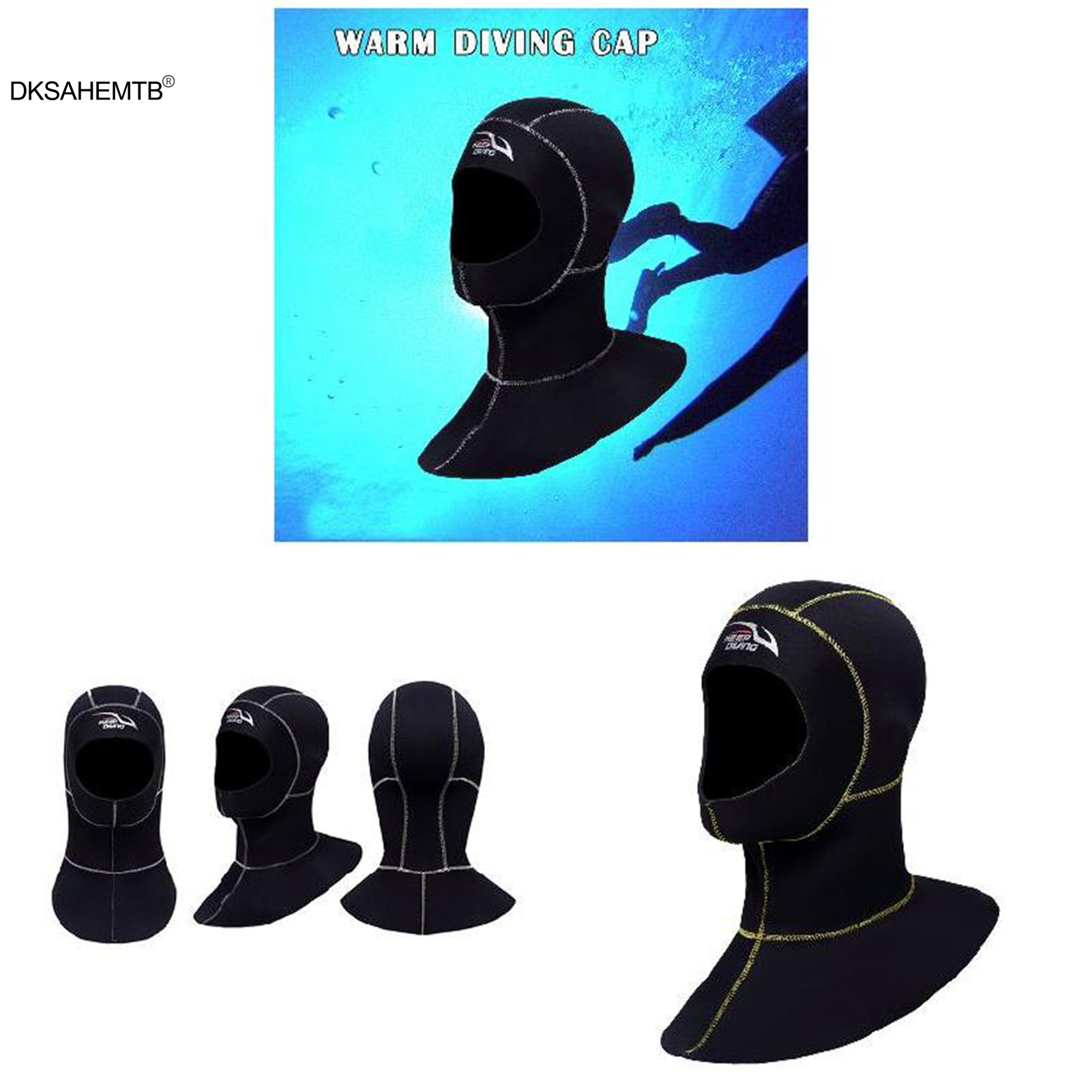 3MM Neoprene Scuba Diving Hood - Swim Hat Silicone recensione e prezzo