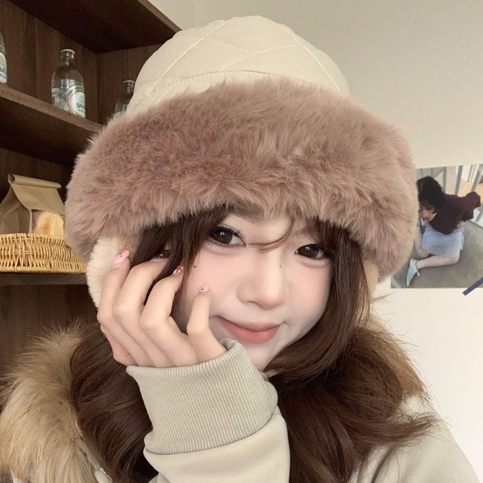 Women's Winter Quilted Faux Fu - Trapper Hat Ear Flap recensione e prezzo